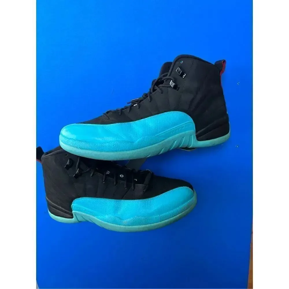 Nike Air Jordan 12 Gamma Blue Black Gym Red 130690-027 Size 14 with box